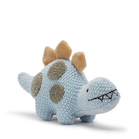 baby dino toy chrochet style pale blue