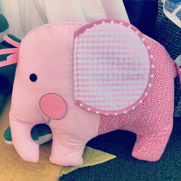 Elephant Pink Softie Cuddle Pillow