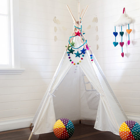Teepee Regular Size Front View Inside House available at The Hera Collective
